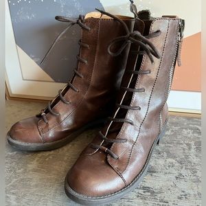 Nine West lace up boots 6 1/2